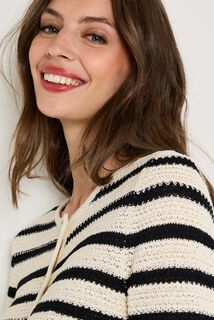 Gilet col rond femme