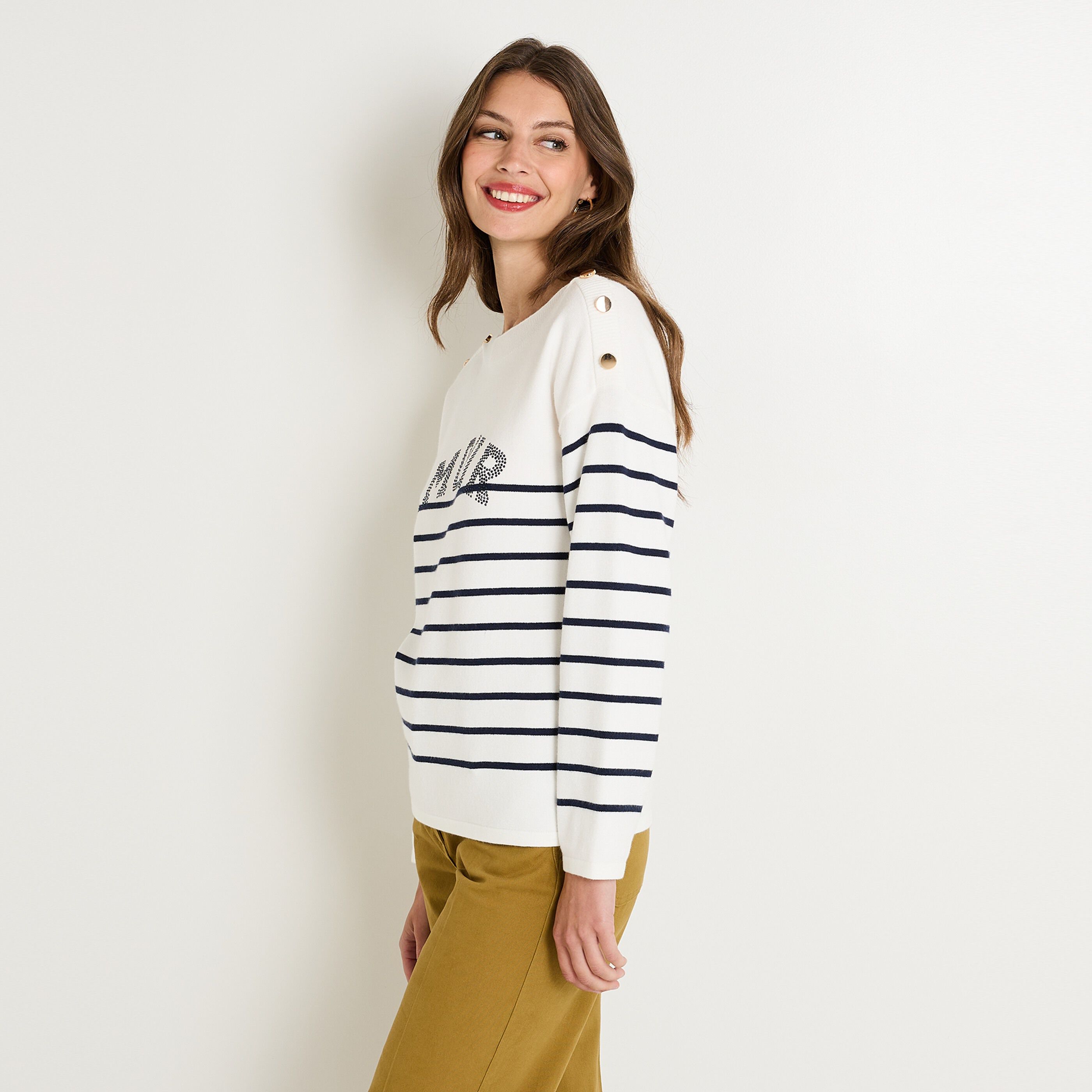 Pull manches longues femme