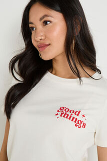 T-shirt col rond femme