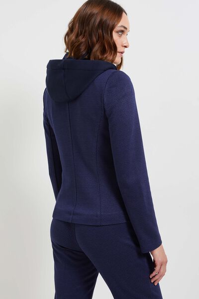 Veste en maille à capuche femme