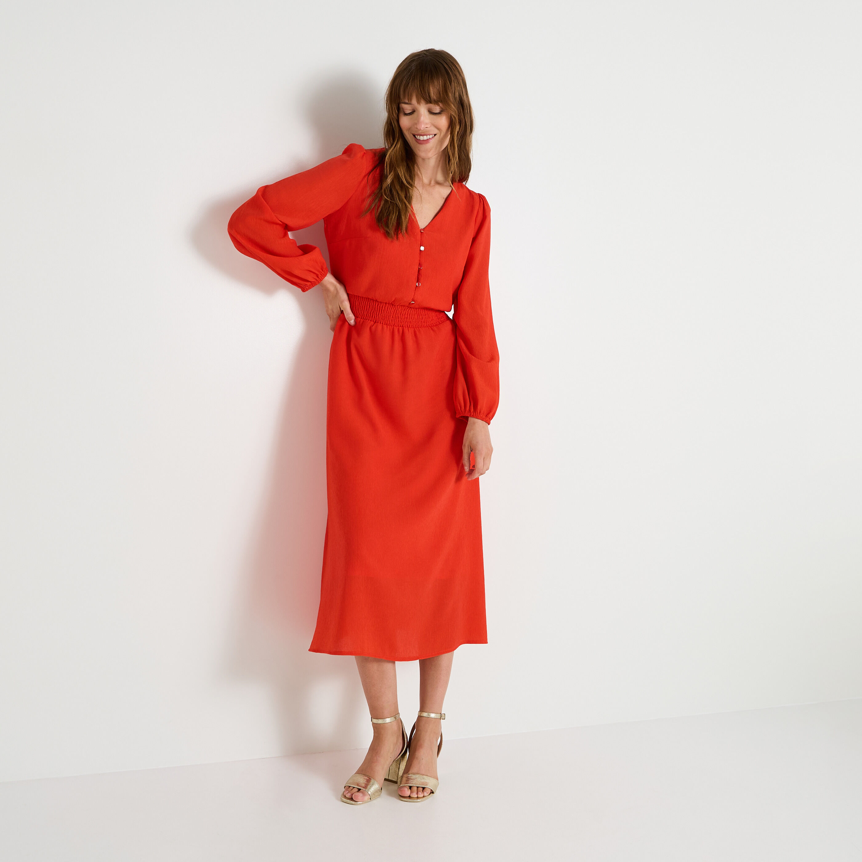 Robe fluide habill&eacute;e femme