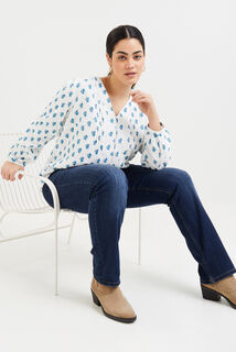 Chemise imprimée femme
