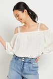 Blouse à épaules ouvertes femme