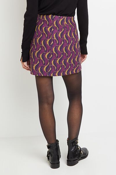 Jupe trapèze jacquard femme