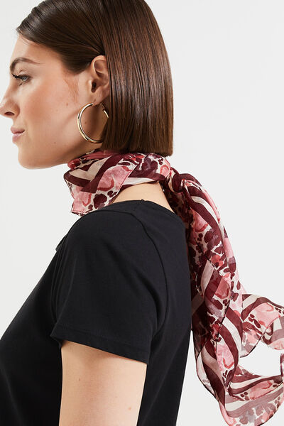 Foulard carré soie femme