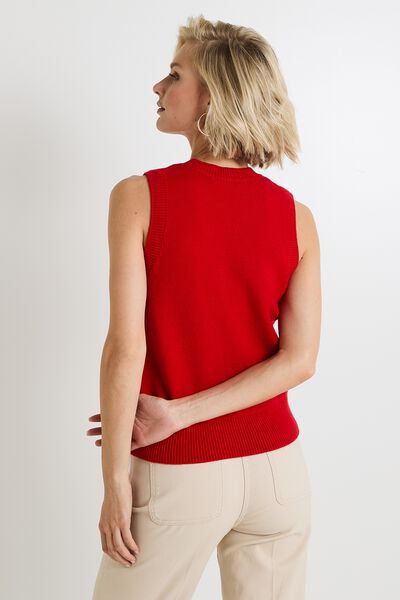 Pull sans manches femme
