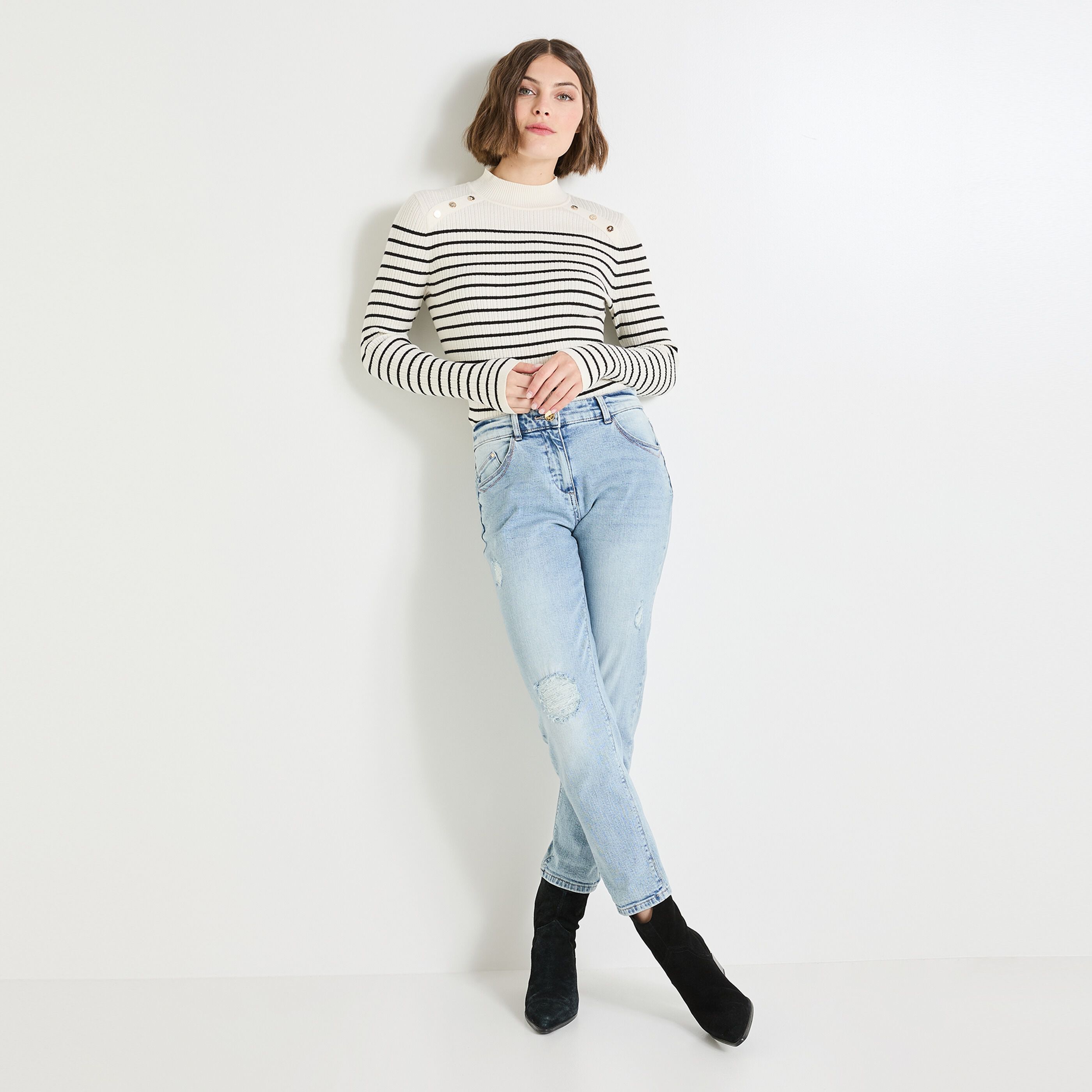 Pull manches longues femme