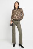 Blouse imprimée col montant femme