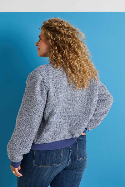 Bomber en tweed femme