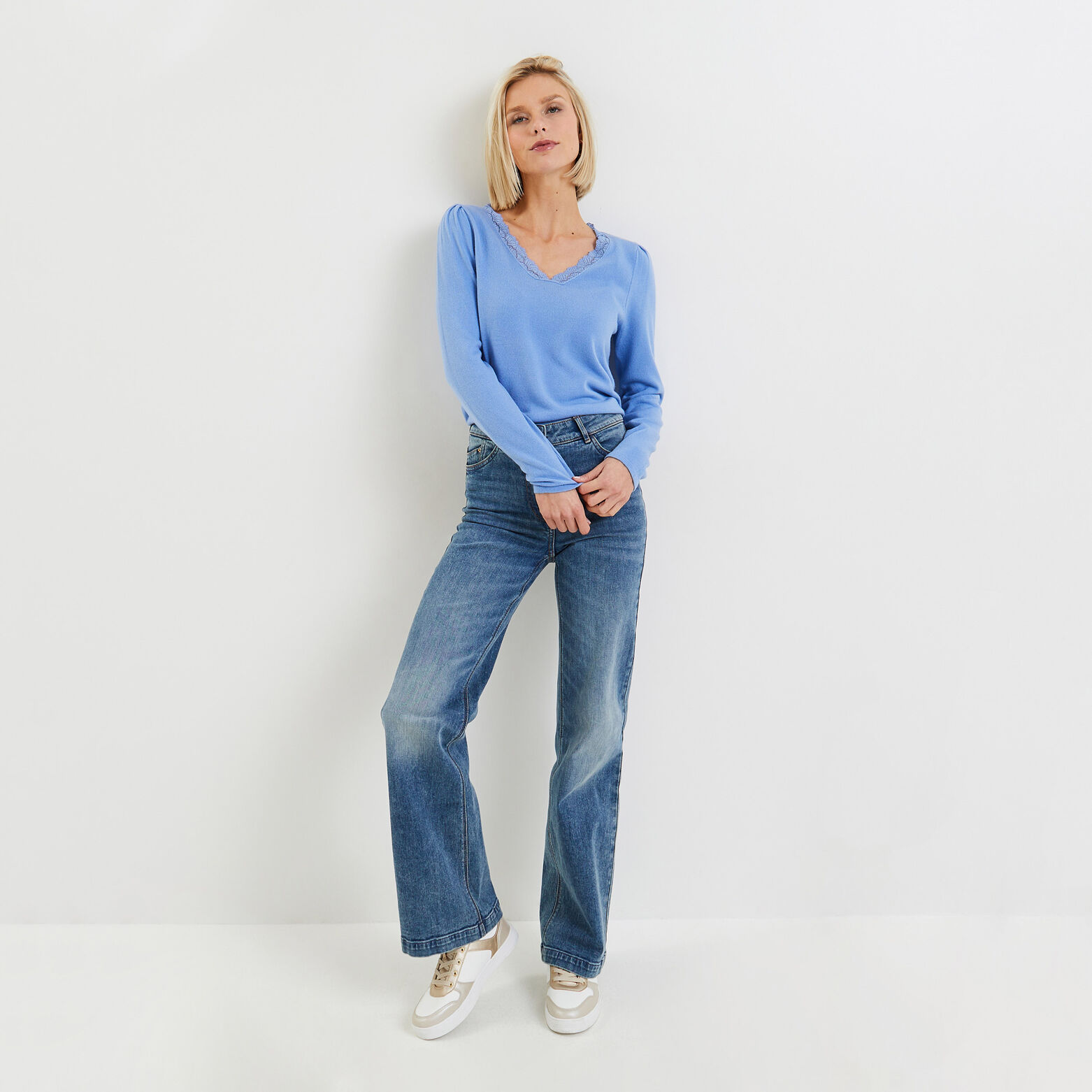 Pull fin femme
