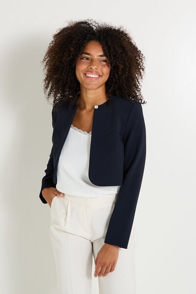 Veste col rond femme