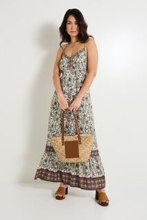 Robe longue imprimée femme