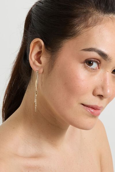 Boucles d'oreilles strassées