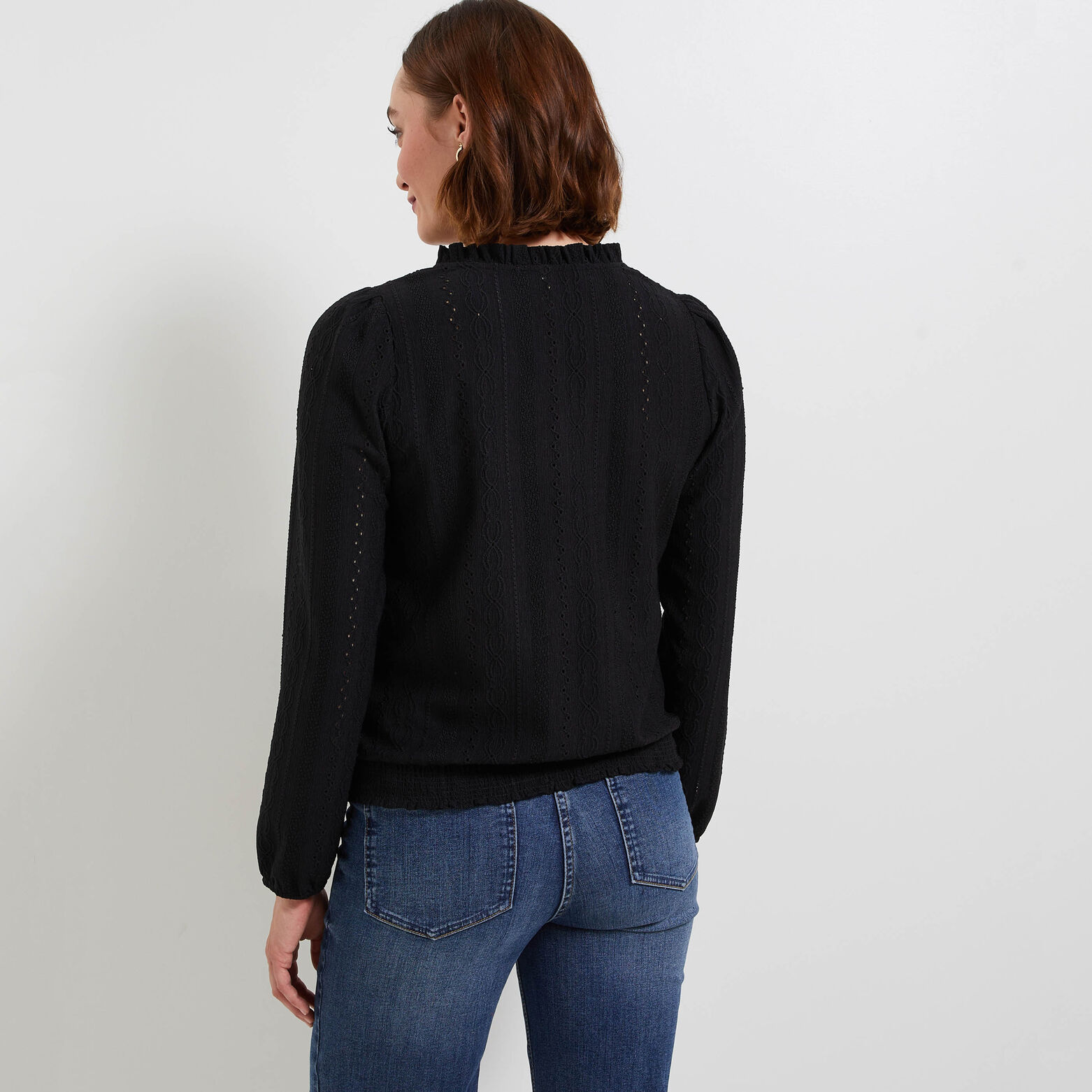 T-shirt col victorien femme