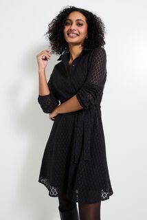 Robe détails ajourés femme