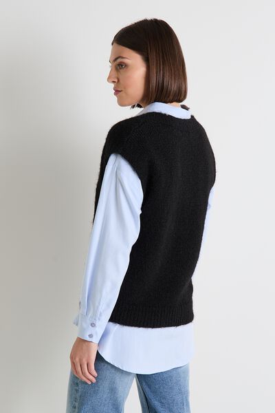 Pull sans manches femme