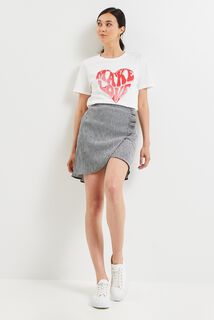 Tshirt imprimé coeur femme