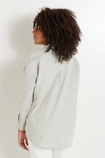 Chemise oversize rayée femme