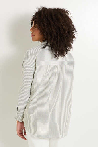 Chemise oversize rayée femme