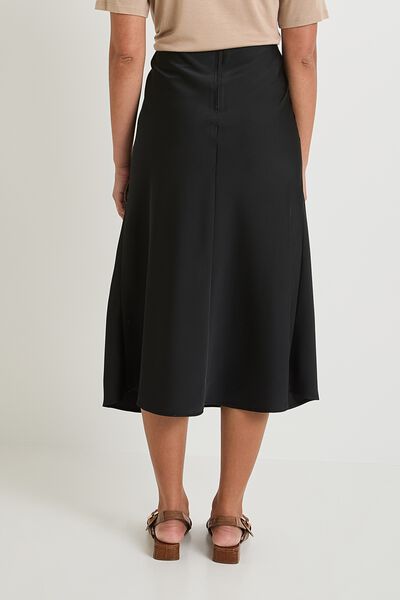 Jupe satin unie femme