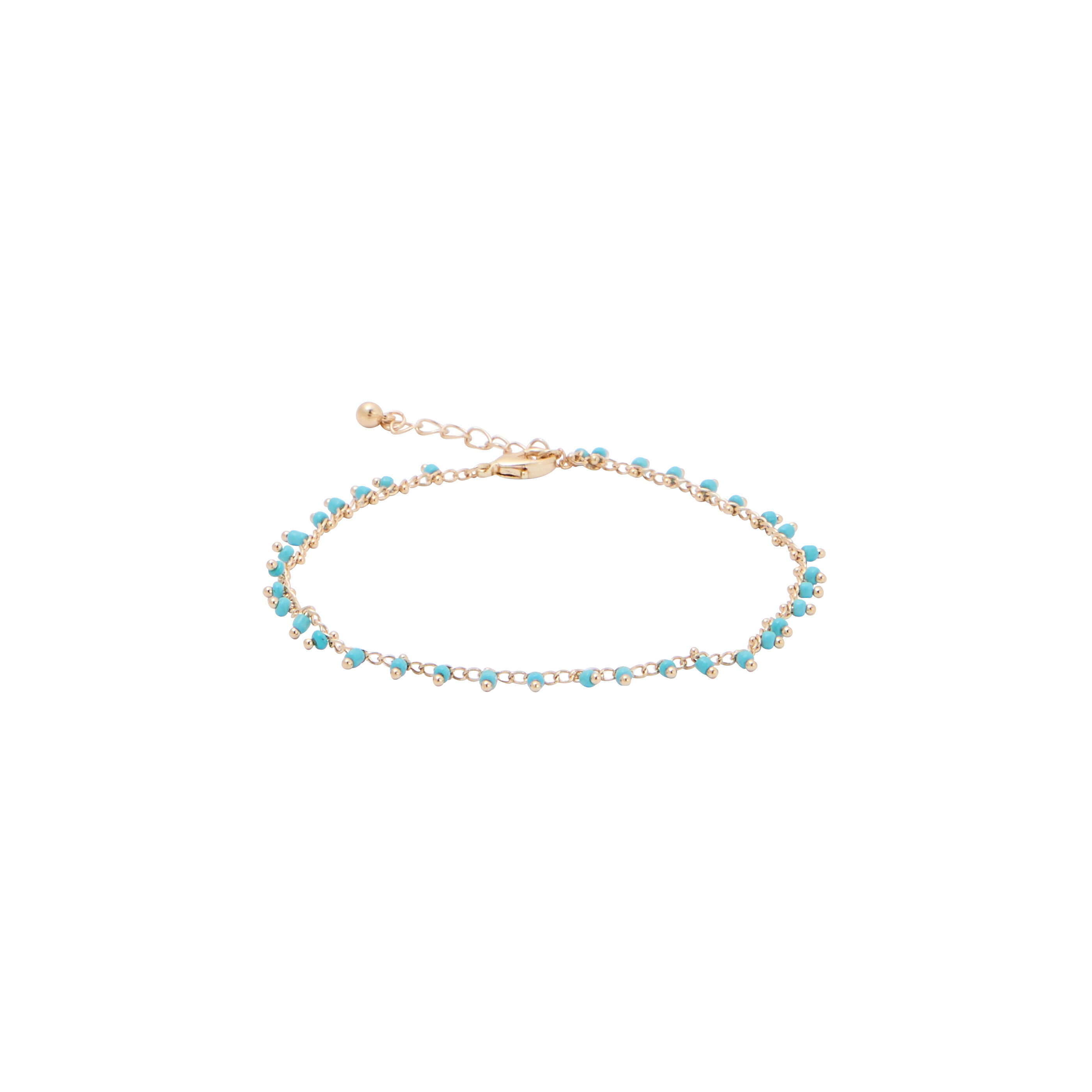 Cha&icirc;ne de cheville pierres femme