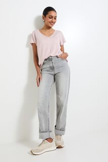 Pull manches courtes femme