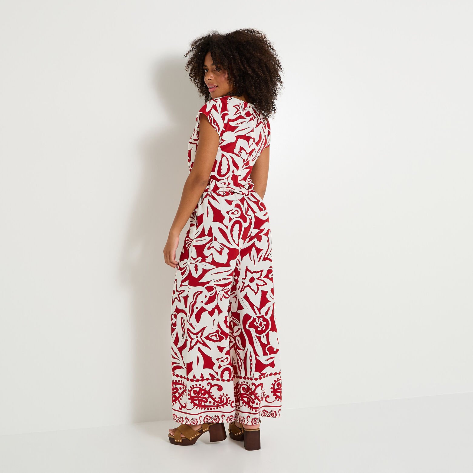 Combinaison longue imprimée femme