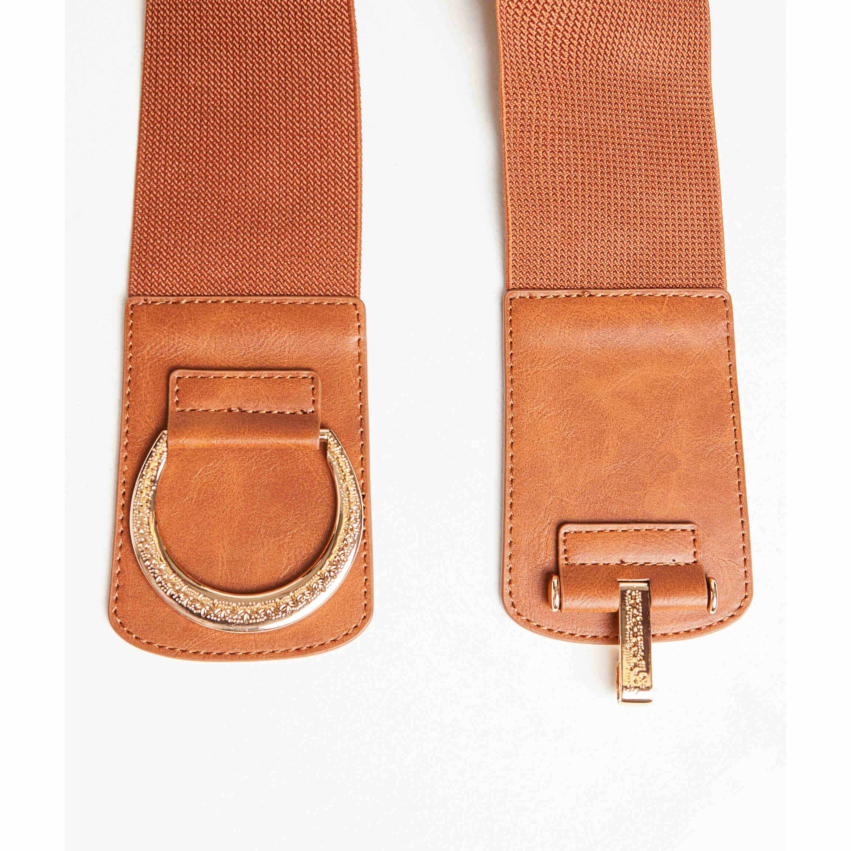 Ceinture large elastique femme CAMEL Graindemalice