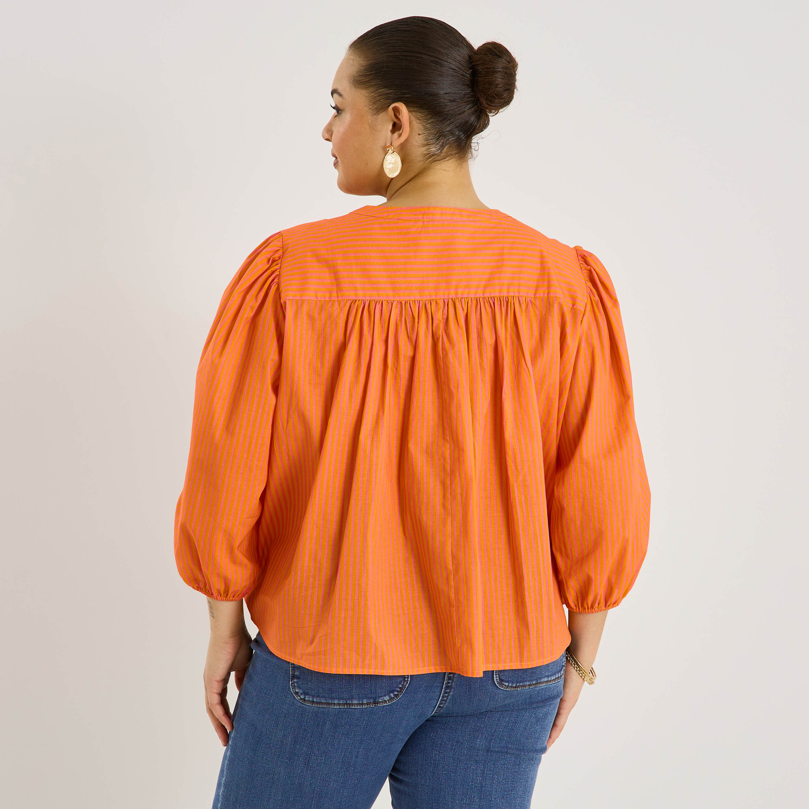 Chemise rayures verticales femme