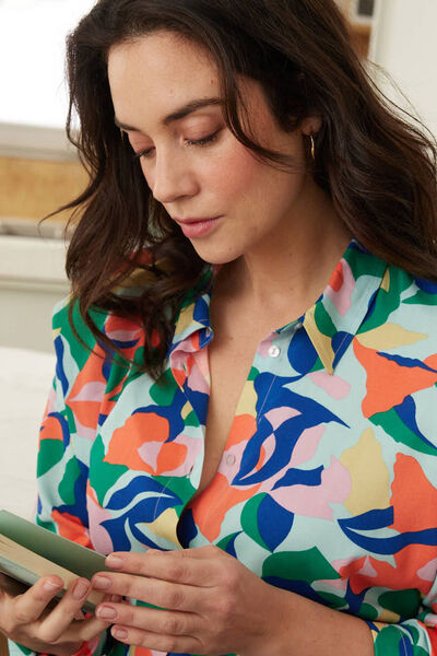 Chemise imprimée femme