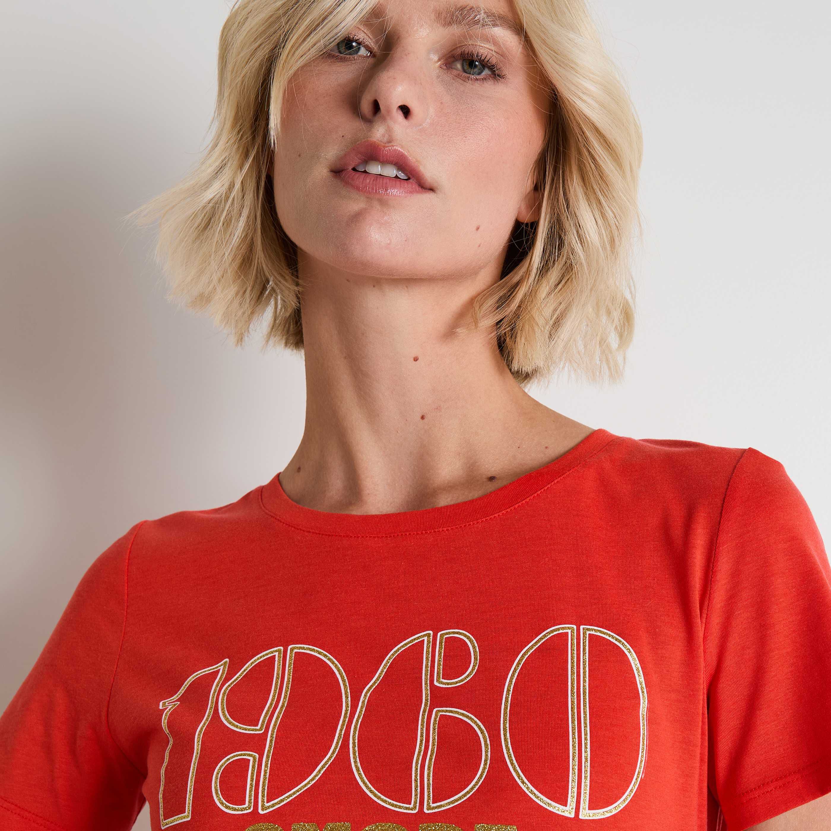 T-shirt col rond femme