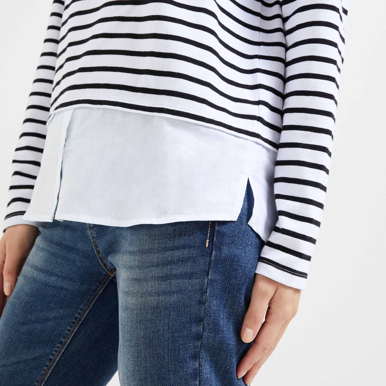 Tshirt 2 en 1 femme