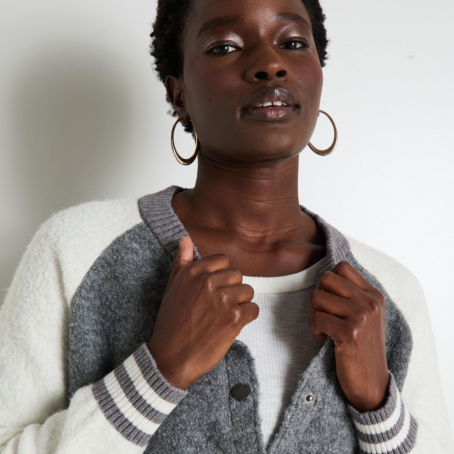Bomber maille femme