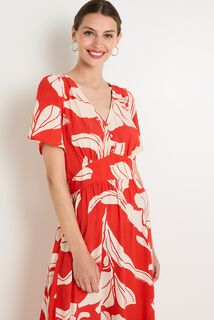 Robe longue imprimée femme