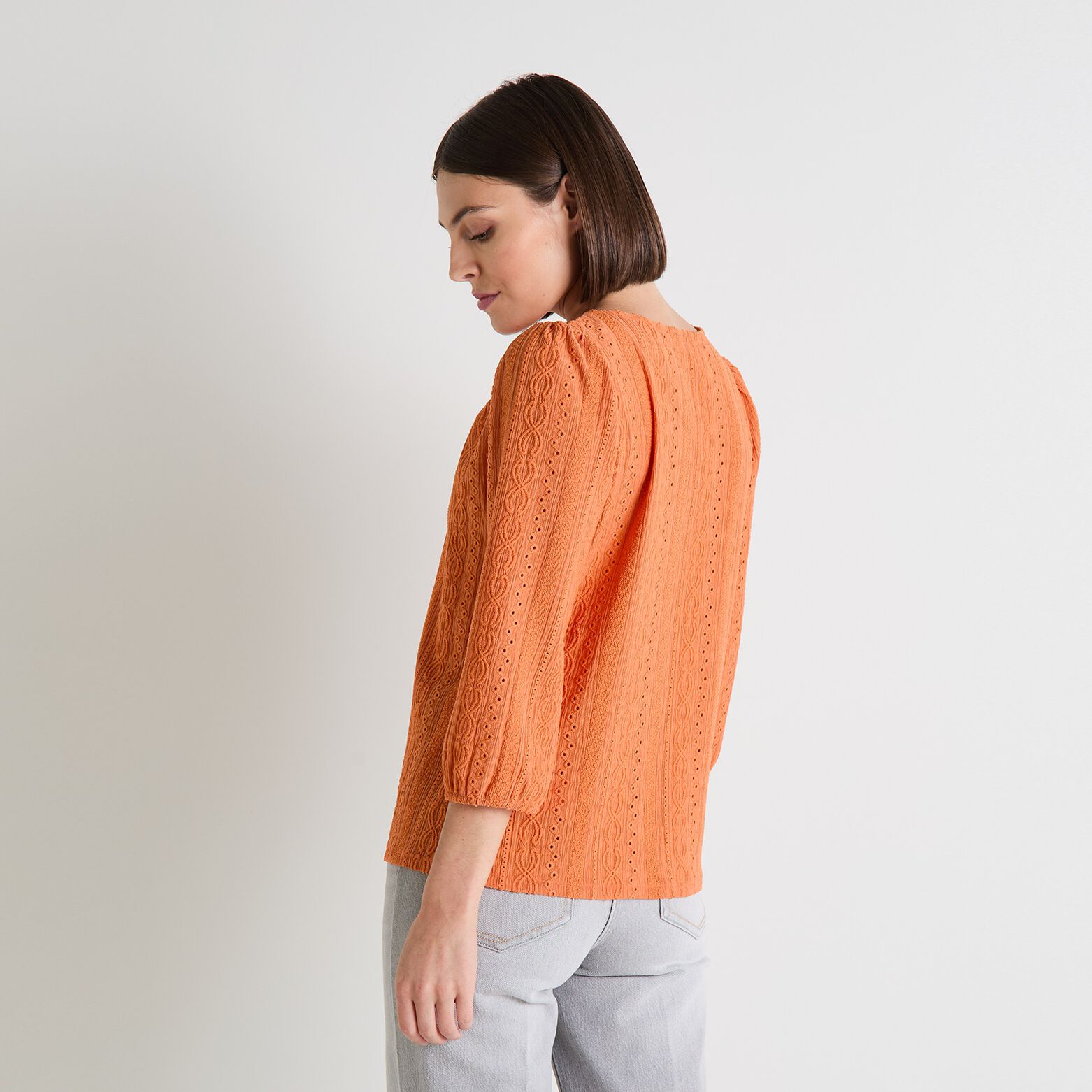 T-shirt col V femme
