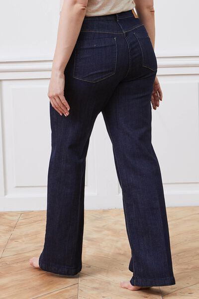 Jean large taille haute WOODSTOCK femme