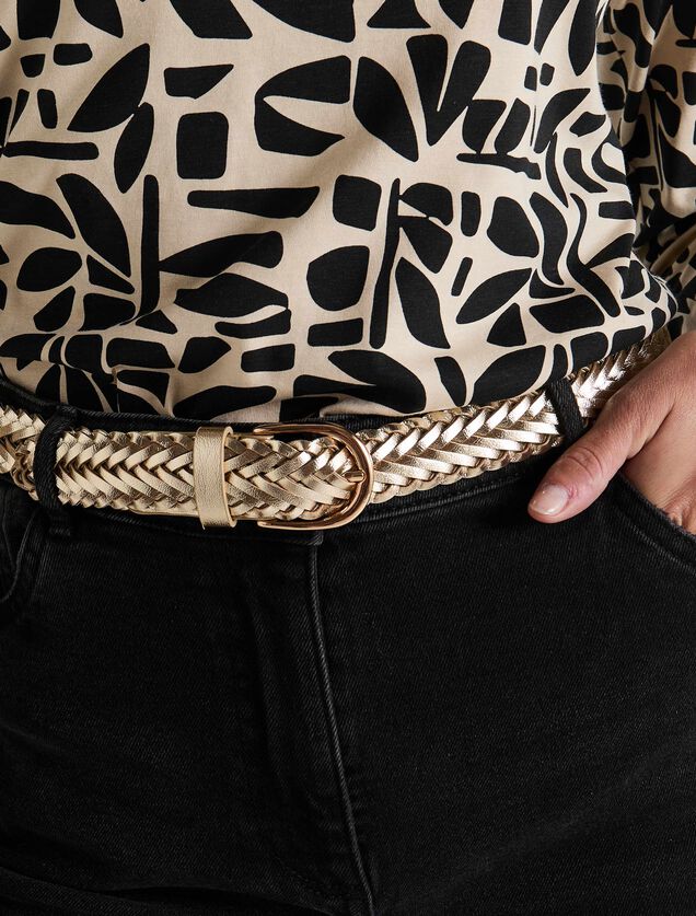 Ceinture tress&eacute;e femme