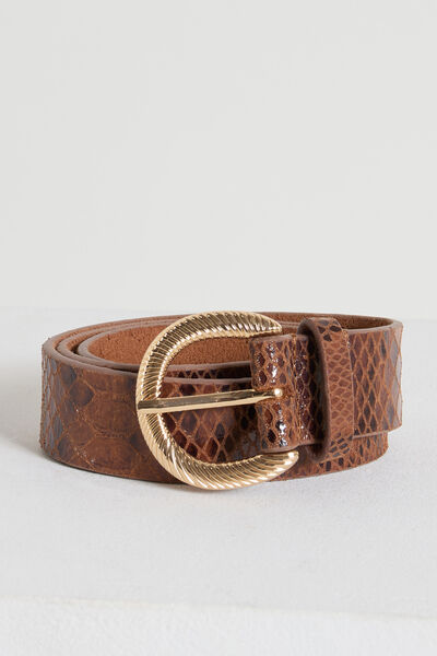 Ceinture croûte de cuir femme