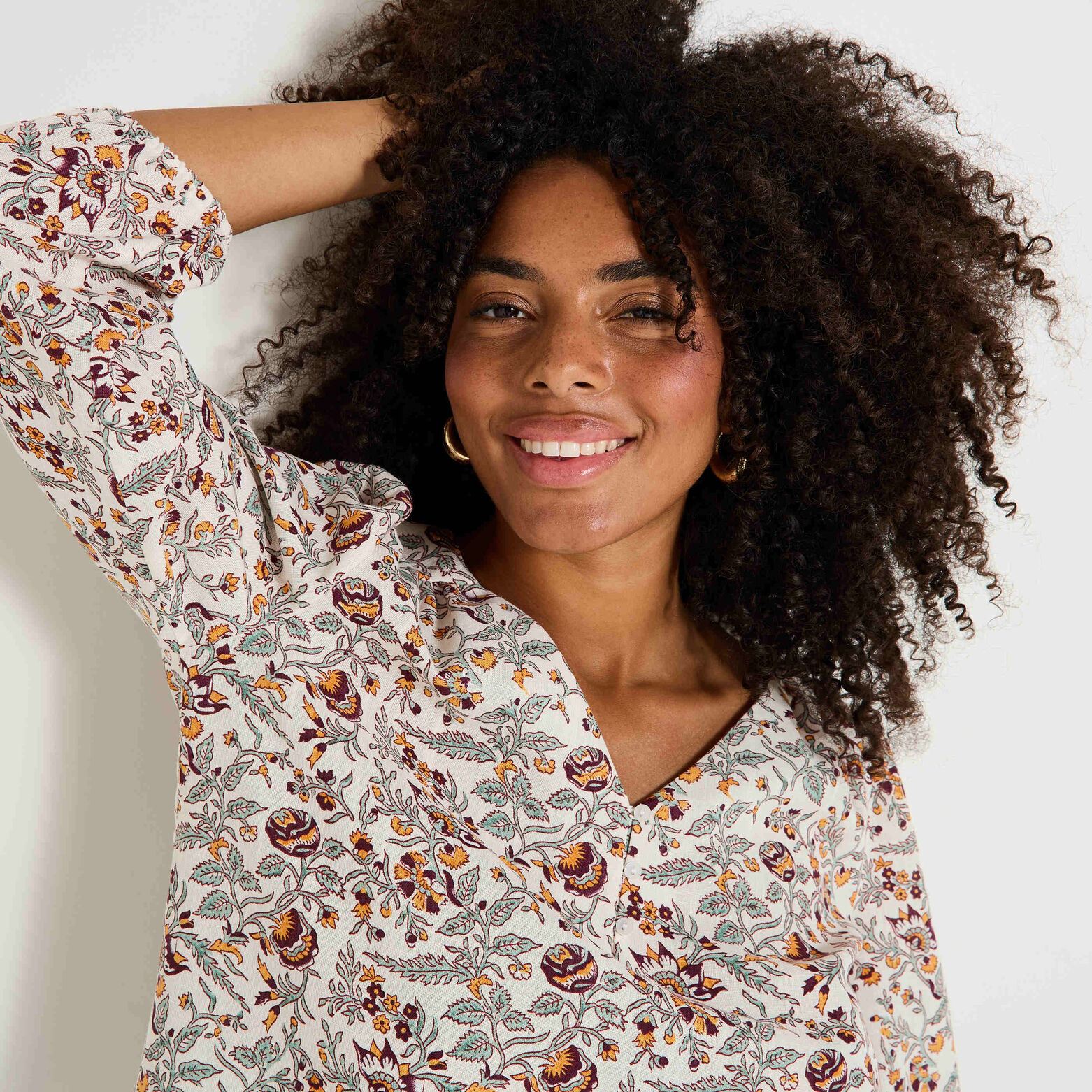 Chemise imprimée femme