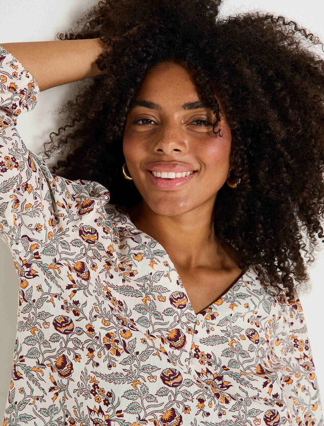 Chemise imprimée femme