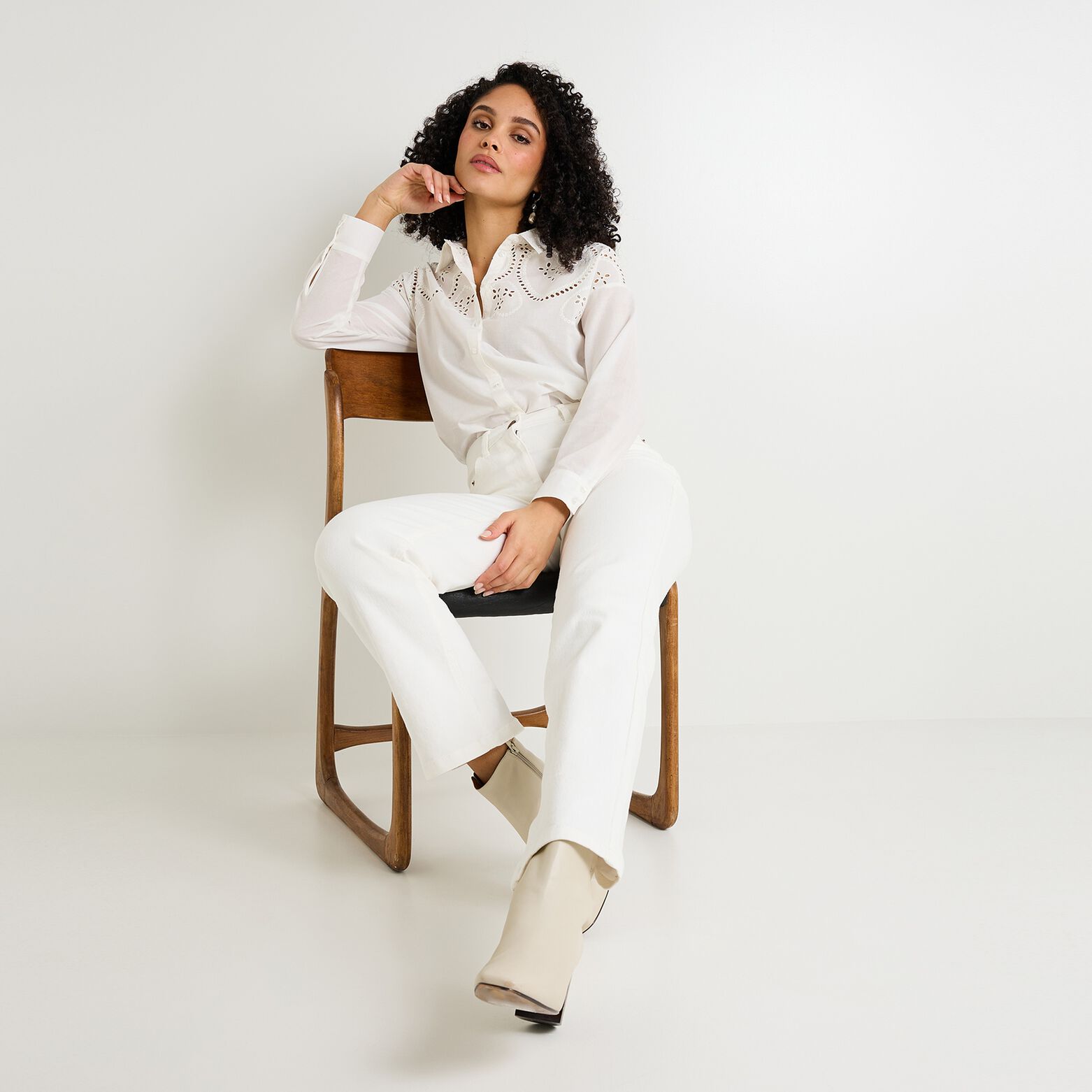 Chemise ajourée femme