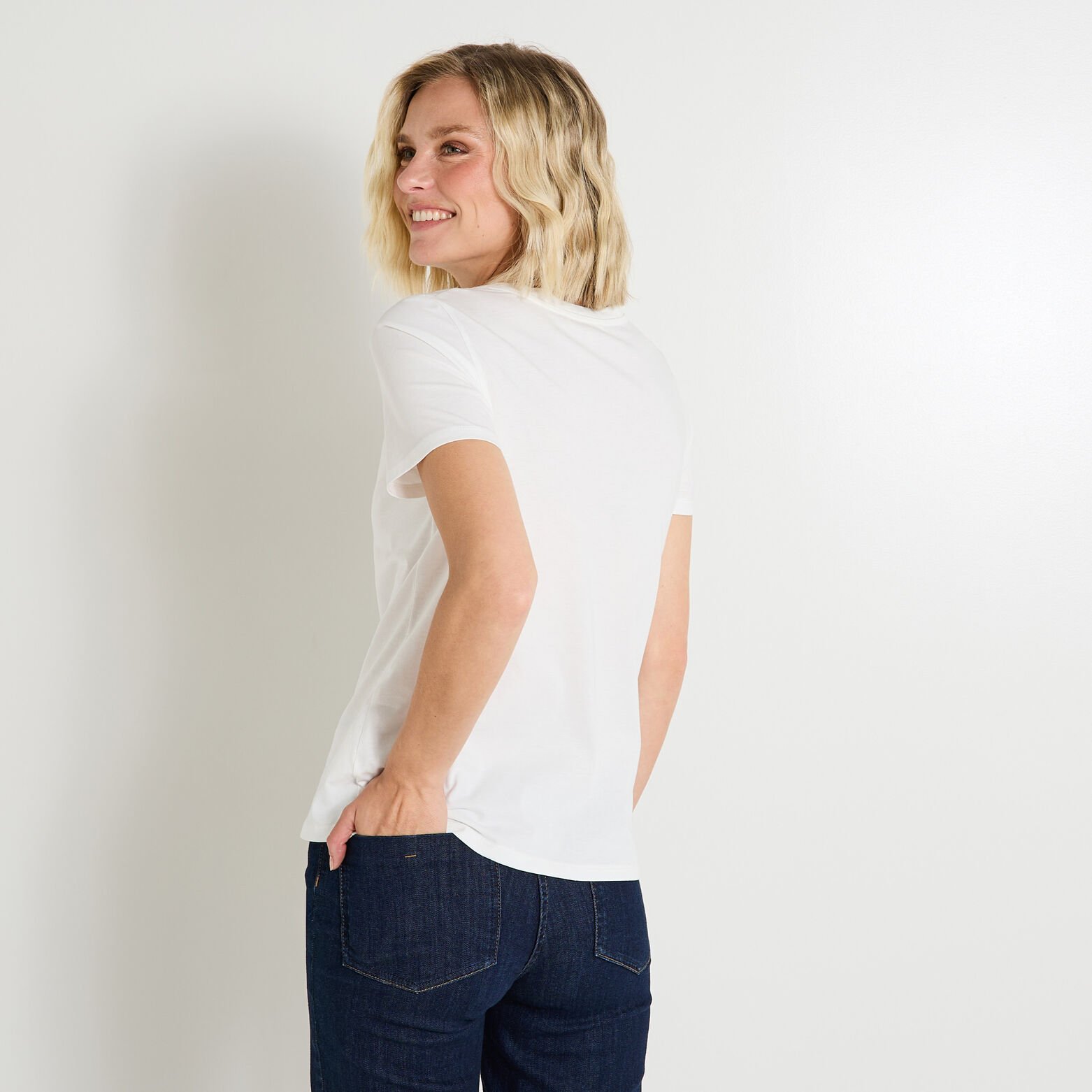 T-shirt col rond femme