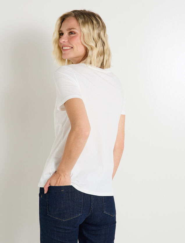 T-shirt col rond femme