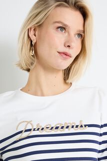 Sweat rayé femme