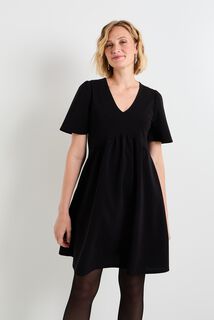 Robe maille manches courtes femme