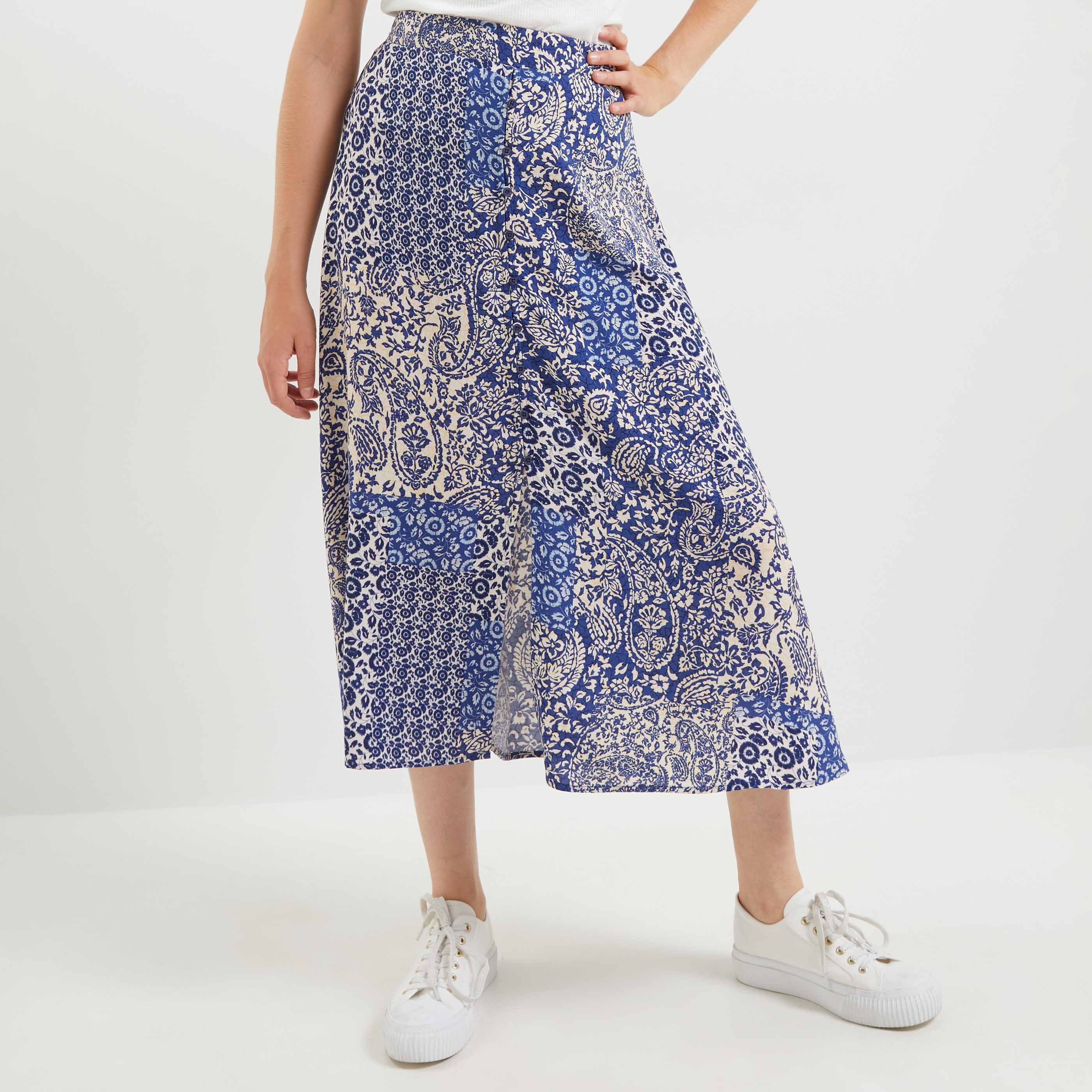 Jupe imprimée outlet mi longue