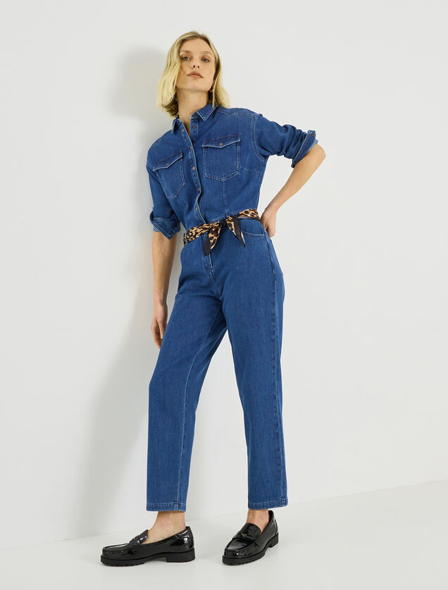 Combinaison en denim femme