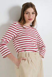 T-shirt col bateau femme