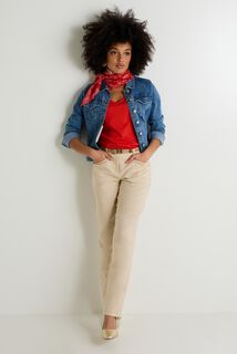 T-shirt col V femme