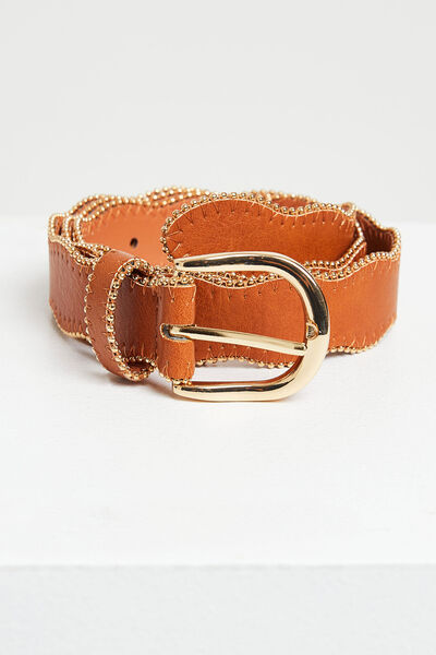 Ceinture unie ondulée femme